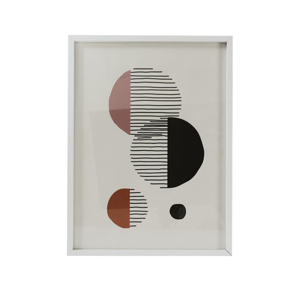 Ξύλινη Κορνίζα Τοίχου 45 x 60 cm Χρώματος Λευκό Home Deco Factory HD1977